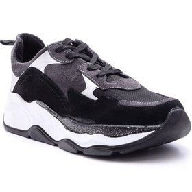 Resim Kadın Süet Detaylı Sneaker 