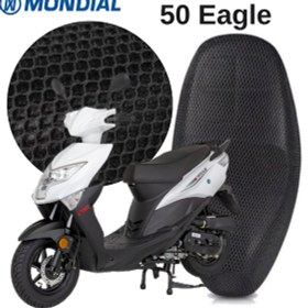 Resim Mondial 50 Eagle Motosiklet Sele Kılıfı 3D Çift Katlı File 6M 