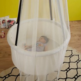Resim Cibinlikli Sepet Salıncak - Beyaz 