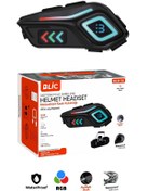 Resim Sarftech Rgb Işıklı Su Geçirmez IPX8 Bluetooth V5.4 İnterkom Motosiklet Kask Kulaklık İnterkom S-36 