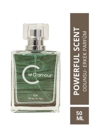 Resim Clé D'amour Powerful Scent (TURUNÇGİL/BAHARAT) Men - 3 Lü Erkek Parfüm Seti 50 ml - Vegan 
