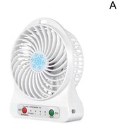 Resim Adista 3 Kademeli Şarjlı Masa Üstü Usb Mini Taşınabilir Vantilatör Fan Beyaz 