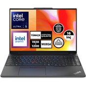 Resim LENOVO ThinkPad E16 Gen 2 Ultra 5 125U 96GB 4TB SSD 16" WUXGA Freedos Notebook 21MA008YTX 012 