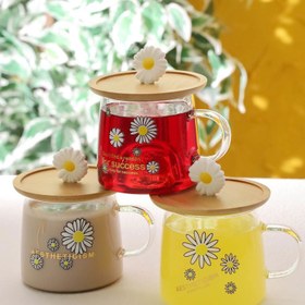 Resim Arow Figürlü Ahşap Kapaklı Cam Kupa - Asorti - 200 ml 