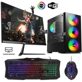 Resim Izoly ST02471 i3-10100F 8 GB 256 M.2 NVMe 4 GB RX550 24" Free Dos Masaüstü Oyuncu Bilgisayarı 