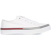 Resim Tommy Hilfiger Em0em00962ybr Beyaz Erkek Sneaker 