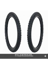 Resim 20 Jant Bisiklet Dış Lastik Takımı 2 Adet 20x1.75 1.95 2.125 Uyumlu Çocuk Bisikleti Mtb Lastiği 