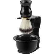 Resim Erkek Tıraş Kasesi Fırçası Set Berber Mağazası Tıraş Araçları Yıkama Yüz Tıraş Kasesi Fırçası (Yurt Dışından) 