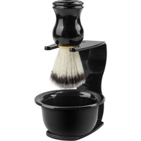 Resim Erkek Tıraş Kasesi Fırçası Set Berber Mağazası Tıraş Araçları Yıkama Yüz Tıraş Kasesi Fırçası (Yurt Dışından) 