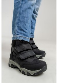 Resim Mnpc Erkek Çocuk Siyah Hakiki Deri Anatomik Günlük Bot 25k4b110342 Siyah 