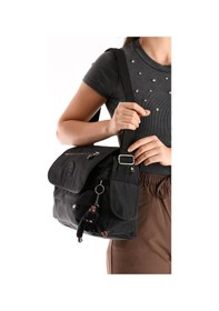 Resim Çapraz Askılı Ultra Hafif Çok Cepli Bayan Omuz Çantası Siyah Model: 571-6n Siyah 