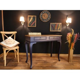 Resim Wooding 120 cm Çift Çekmeceli Masif Dresuar 