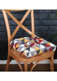 Resim Altınpamuk Altınpamuk Lüx Pofidik Üçgen Hardal Sandalye Minderi Özel Lüx Dik 