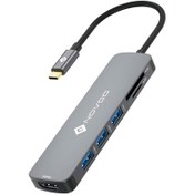 Resim Novoo Type-C to 3 USB-A 3.1 4K HDMI Dönüştürücü Adaptör Uzay Gri 