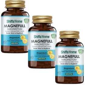 Resim Shiffa Home Magnefull Magnezyum Takviye Edici Gıda 3 x 60 Tablet 