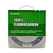 Resim SUNKO Dayanıklı Florokarbon Balıkçılık İpi - Hızlı Batan, Aşınmaya Dirençli Monofilament Tatlısu & Tuzlu Su İçin 
