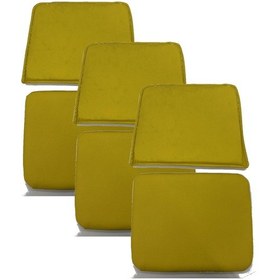 Resim Knsz minder seti 3 lü zng&mğr&uslu srı suni deri tel bar sandalyesi oturma ve sırt minderi set 