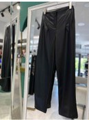 Resim Nurgün Deri Pantolon Yüksek Bel - Siyah - 42 Siyah 