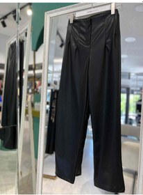 Resim Nurgün Deri Pantolon Yüksek Bel - Siyah - 42 Siyah 