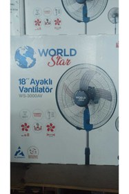 Resim WORKSTAR Word Star Ws-3000av 18 Inc Sanayi Tipi Vantilatör 