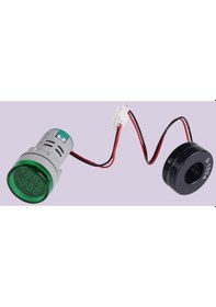 Resim Çift Ekranlı Led Ac60-500v 0-100a Akım Göstergeli Yuvarlak Dijital Ac Voltmetre Ampermetre 