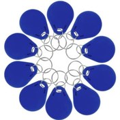 Resim Temiz Pazar Kapı Geçiş ve Güvenlik İçin: 100 Adet Yüksek Hassasiyetli 125 kHz RFID Anahtarlık Tag 