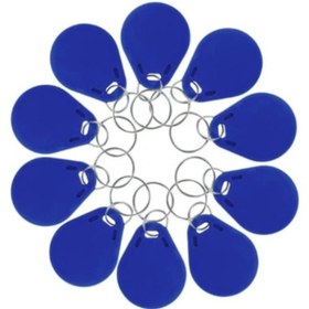 Resim Temiz Pazar Kapı Geçiş ve Güvenlik İçin: 100 Adet Yüksek Hassasiyetli 125 kHz RFID Anahtarlık Tag 