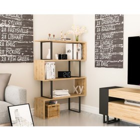 Resim Bmdekor Kitaplık Adriyatik Siyah 