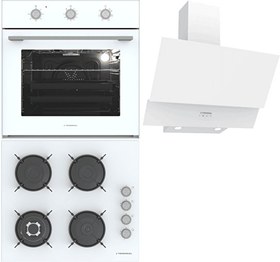 Resim Beyaz Ankastre Set (BO O6435C W - BH P6194C W - CH C6532C WW) 