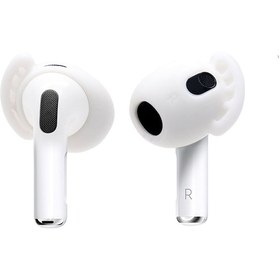 Resim AirPods 3 Kaymaz Silikon Kulaklık Kapağı Koruyucu Beyaz 