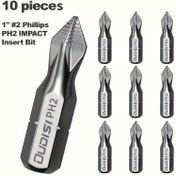 Resim 1pc Yüksek Sertlik Çapraz tornavida Seti] 1pc OuDiSi PH2 Etki Sertleştirme Parçası Seti, Metal Çapraz Tornavida ile Altıgen Tutuş, Kaymaz, Güçlü Manyetizma, Yüksek Sertlik - Pille Çalışmayan El Aleti Seti 