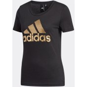 Resim adidas Kadın T-Shirt Bos Foil Tee Dv3025 Siyah 