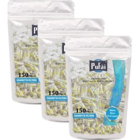 Resim Pufai Süper Slim Sigara Filtresi Tar Süzen 5Mm 6Mm Uyumlu Ağızlık 450 Adet 3 Paket 