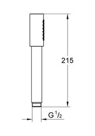 Resim Grohe Sena Stick El Duşu 1 Akışlı - 26465Be0 Diğer 