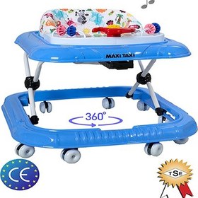 Resim Maxi Taxi Walking Müzikli Işıklı Yürüteç Mavi 