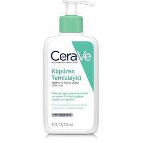Resim CeraVe Normal ve Yağlıya Dönük Ciltler için Köpüren Temizleyici 236 ML 