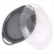 Resim Empoorlium Tm6 Tm5 TM31 Mutfak Robotu Mutfak Aksesuarı Için Şeffaf Buharda Pişirme Tavası Kapağı + Buhar Tepsisi (Yurt Dışından) 