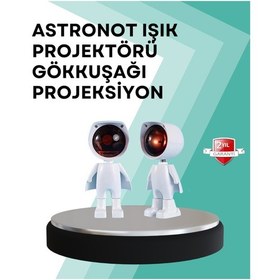 Resim 360 Ayarlanabilir Başlıklı Astronot Gece Lambası 