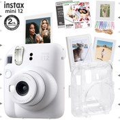 Resim Instax mini 12 Beyaz Fotoğraf Makinesi-30'lu Film-Albüm-Mandal-Çerçeve ve Kılıf Mega Set 3 