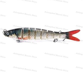 Resim Padalink 8 Bölüm Biyomimetik Balık Yem Seti 11.4g - Tatlı/ Tuzlu Su, Mikro Olta, Saçma Balık Taklidi, 5 Numara 