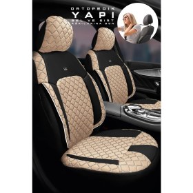 Resim Trobus Citroen Berlingo Hafif Ticari 2019 Aracınıza Uyumlu Ticari Bej Siyah Efes Konfor Serisi 