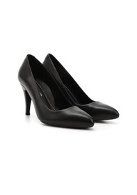 Resim Gönderi R Kadın Siyah Sivri Burun İnce Topuklu Hakiki Deri Stiletto Gdza13422354 Siyah 