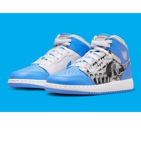 Resim Nike Dr6492-100 Air Jordan 1 Mid Sneaker Game Winner Spor Ayakkabı 