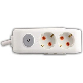 Resim Multi-let 2li Anahtar-topraklı Kablo Ç.k 5mt Priz 