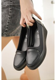 Resim Nesil Shoes Sdf B05 Siyah Anatomik Dolgu Kadın Ayakkabı-siyah 