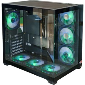 Resim Gamework Gamx Puncher 7X12 Fan Rgb Kumandalı Akvaryum Gaming Kasa (Powersiz) 