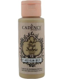 Resim Cadence Sytle Matt Kumaş Boyası 59 ML F-603 KUM BEJİ 