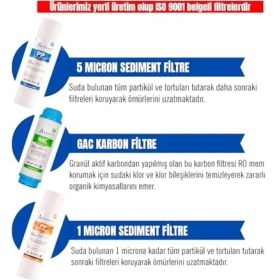 Resim Güzel Hediyem Açık Kasa Su Arıtma Cihazı 3'lü Su Arıtma Ön Filtresi 