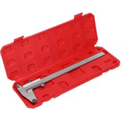 Resim Koodmax Profesyonel Mekanik Kumpas 150mm / 0.02mm - Paslanmaz Çelik Sürmeli Kumpas 