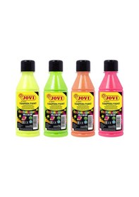 Resim Jovı 519 Guaj Boya Karanlıkta Parlayan Fosforlu 250ml Pembe Çok Renkli 